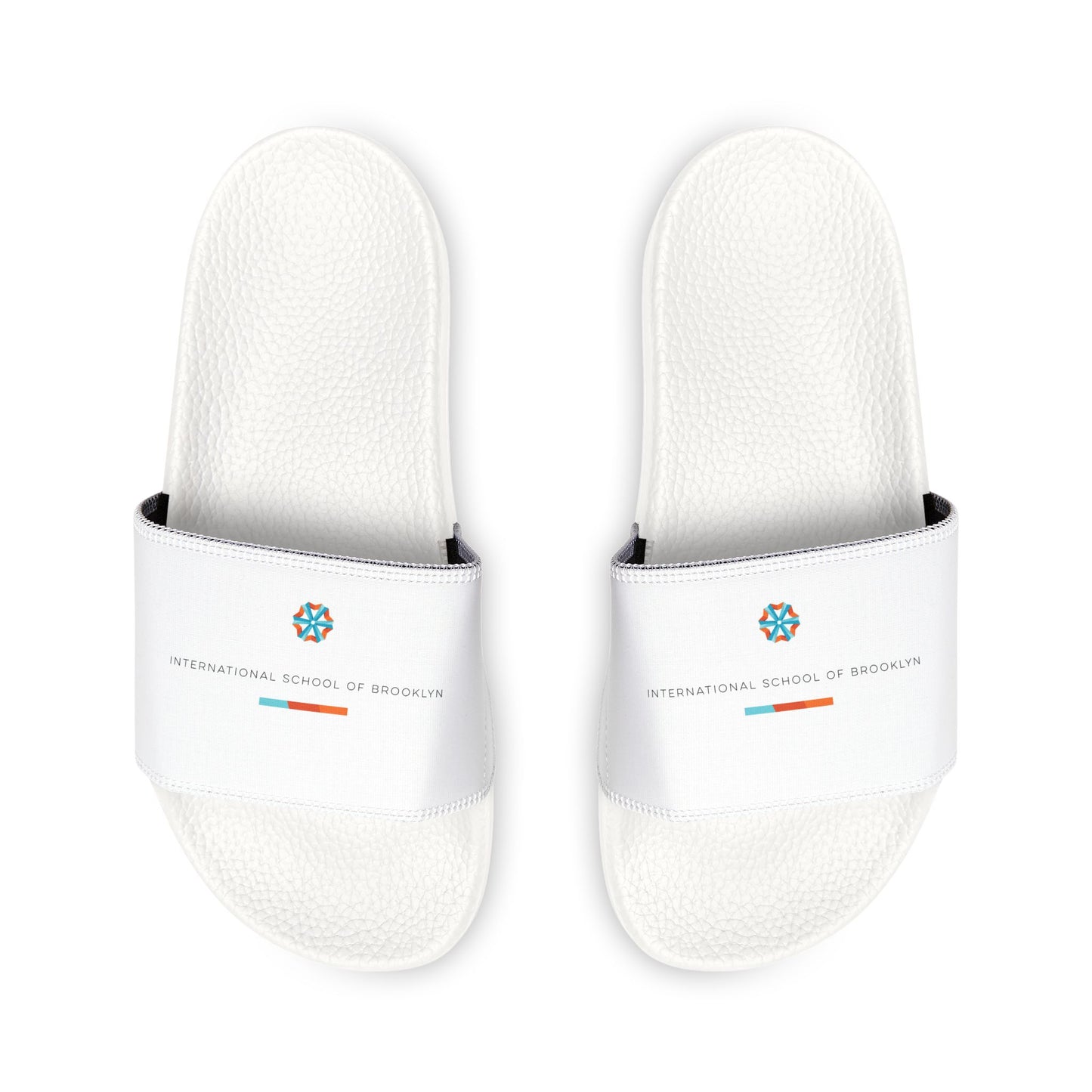 Youth Removable-Strap Slides in White