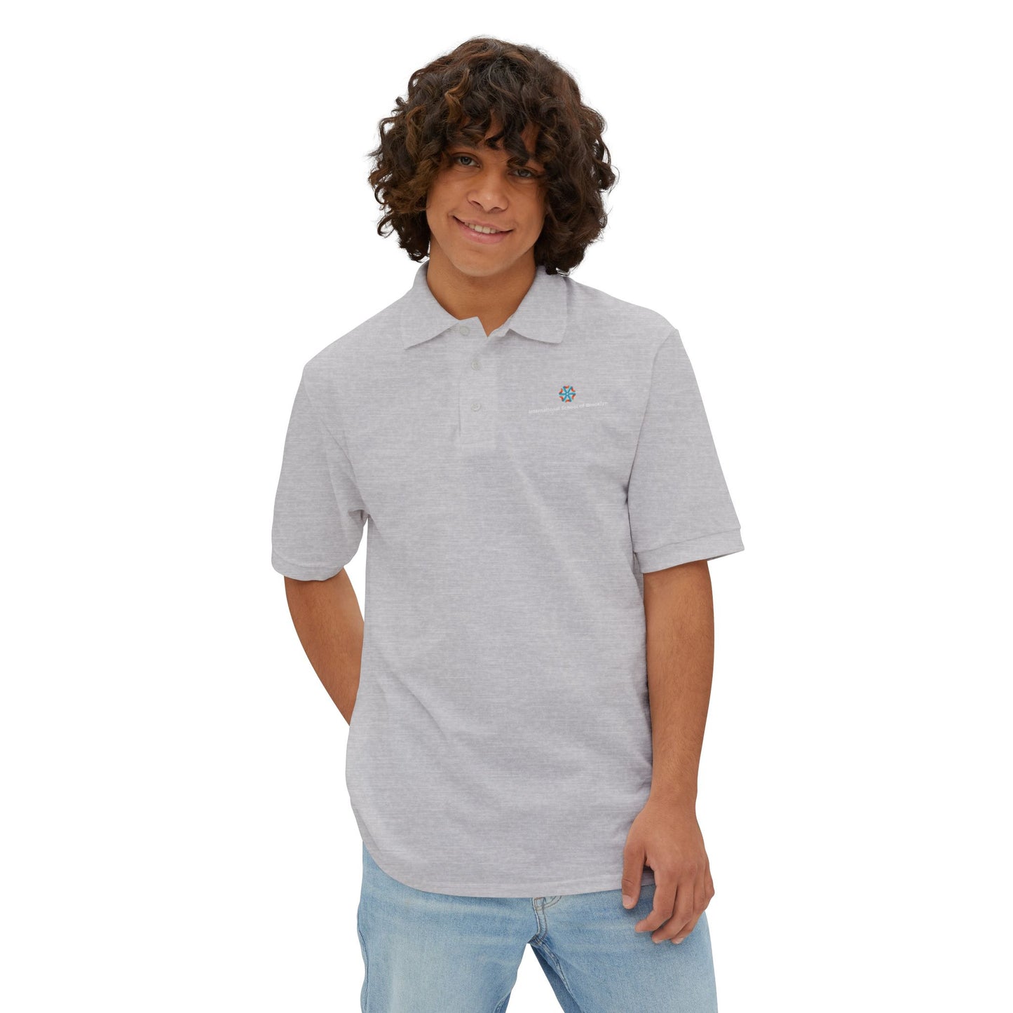 ISB Piqué Polo (White Lettering)