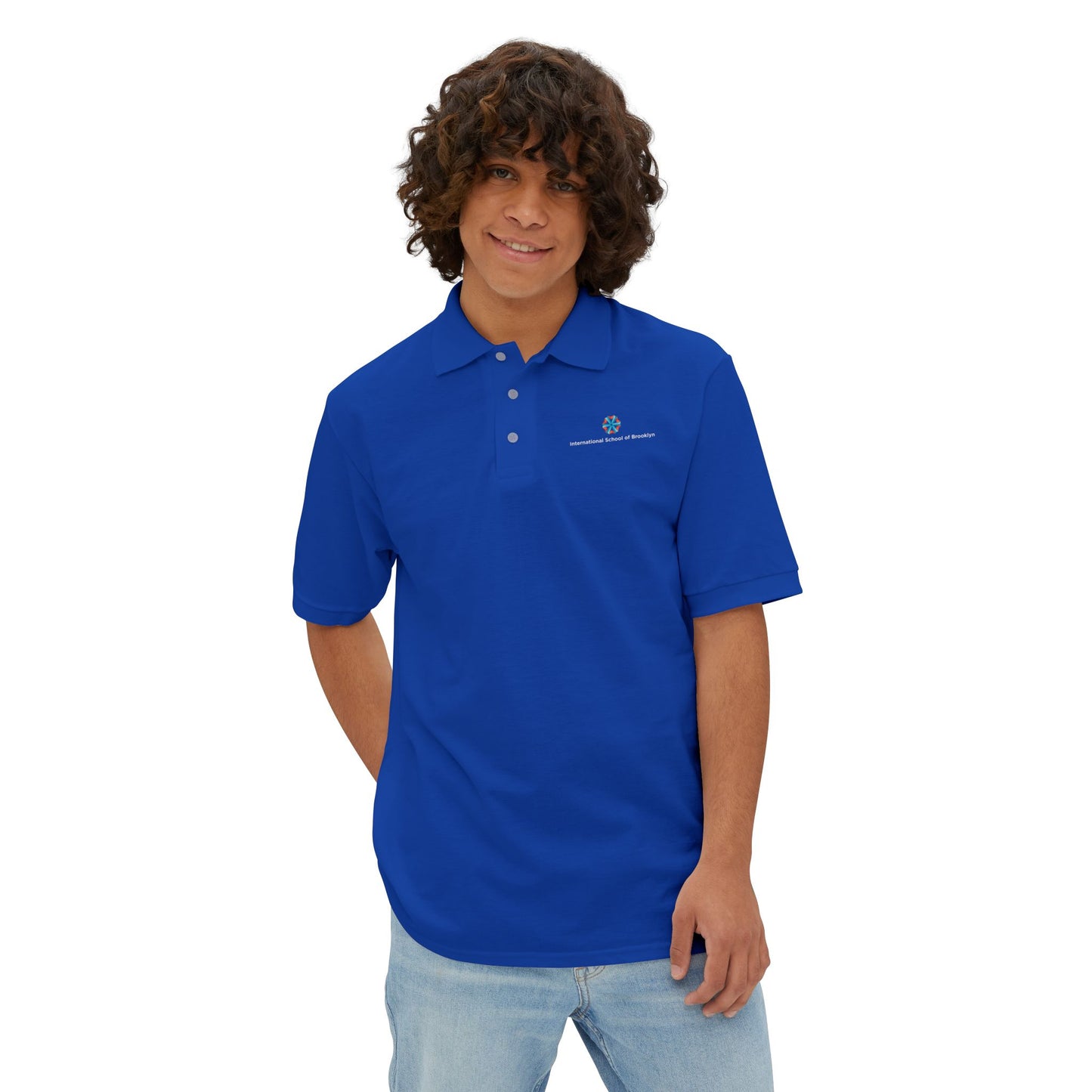 ISB Piqué Polo (White Lettering)