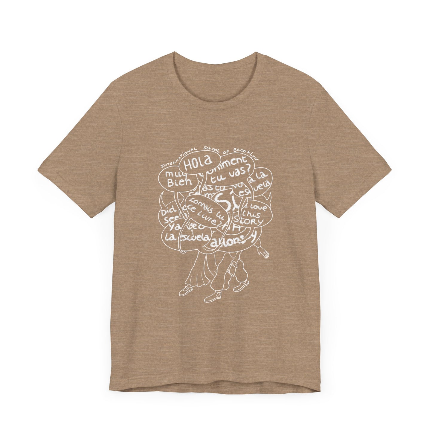 Long Walk Unisex Jersey Short Sleeve Tee (in White Print)