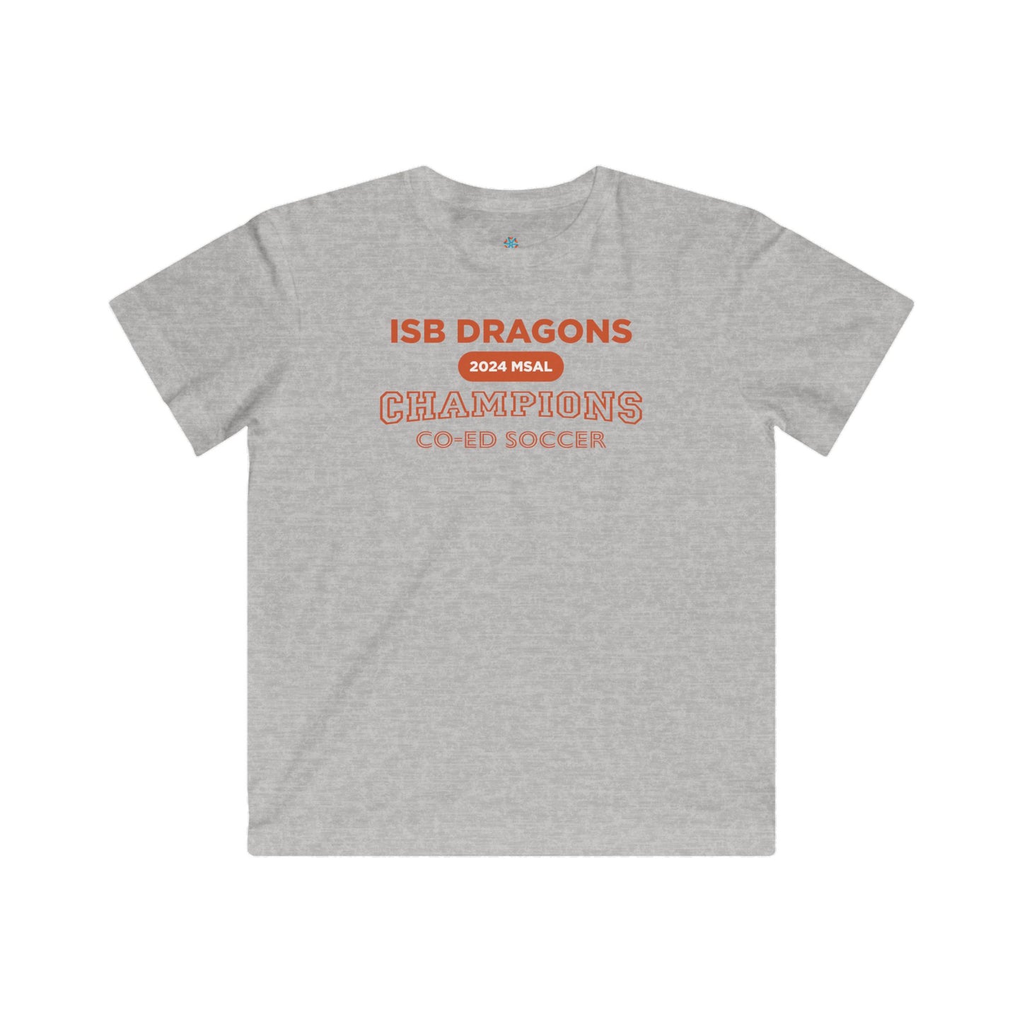 ISB Dragons Co-ed Soccer 2024 MSAL Championship Kids T-shirt
