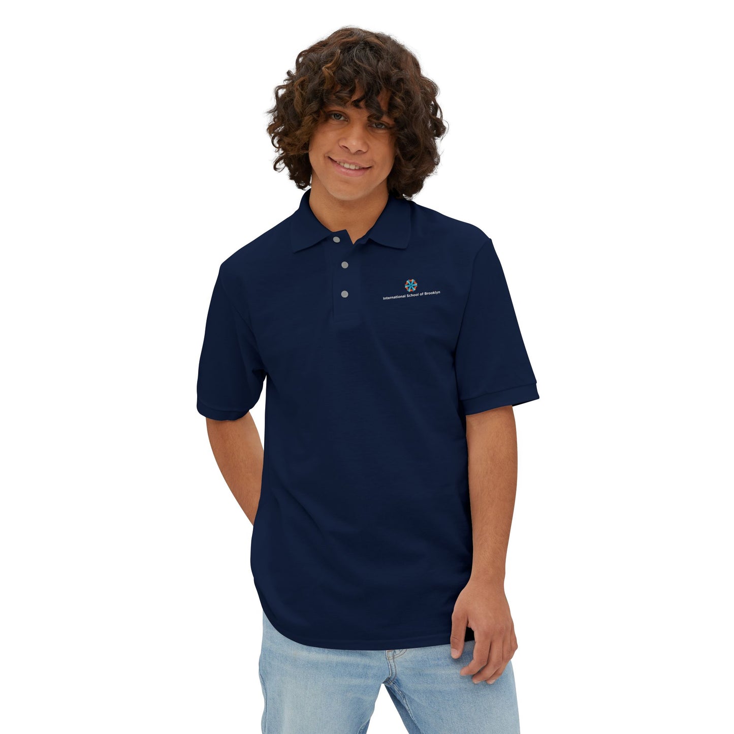 ISB Piqué Polo (White Lettering)