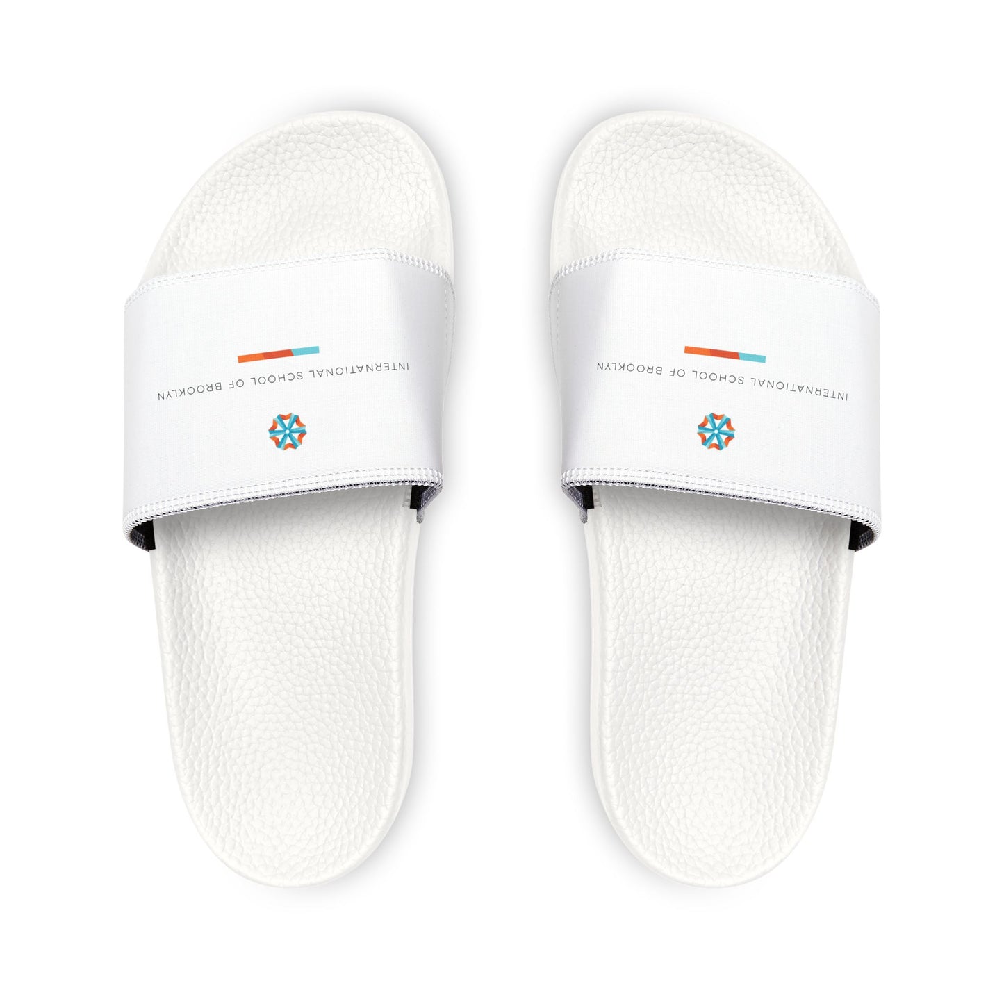 Youth Removable-Strap Slides in White