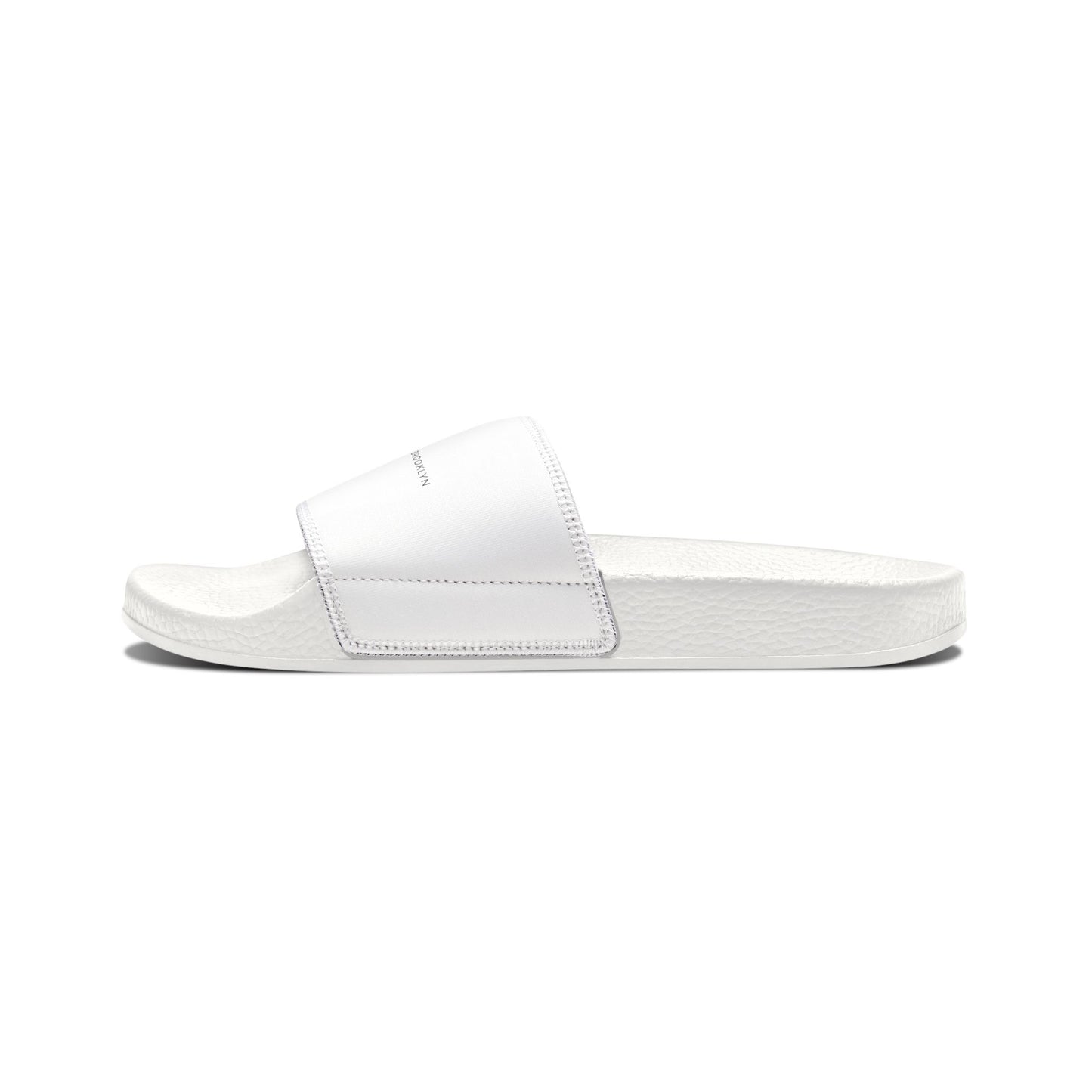 Youth Removable-Strap Slides in White