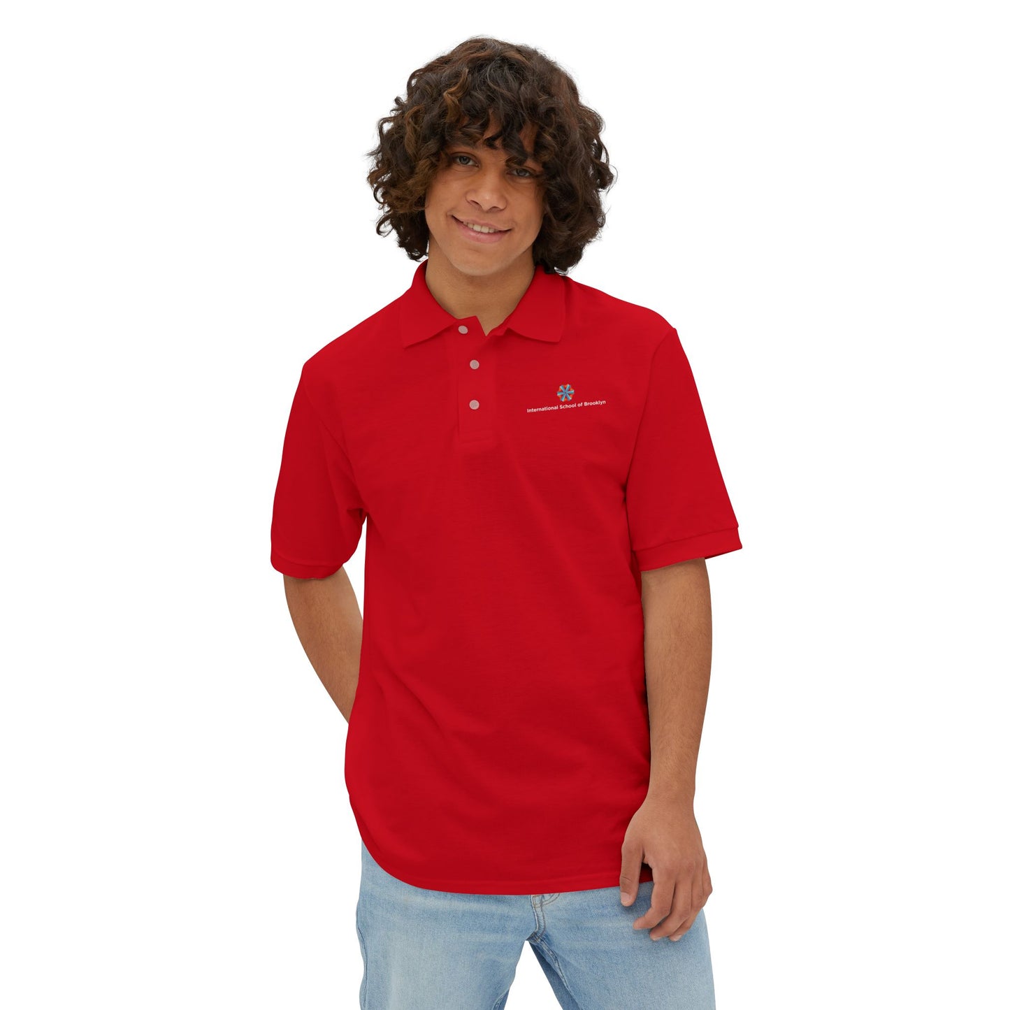 ISB Piqué Polo (White Lettering)