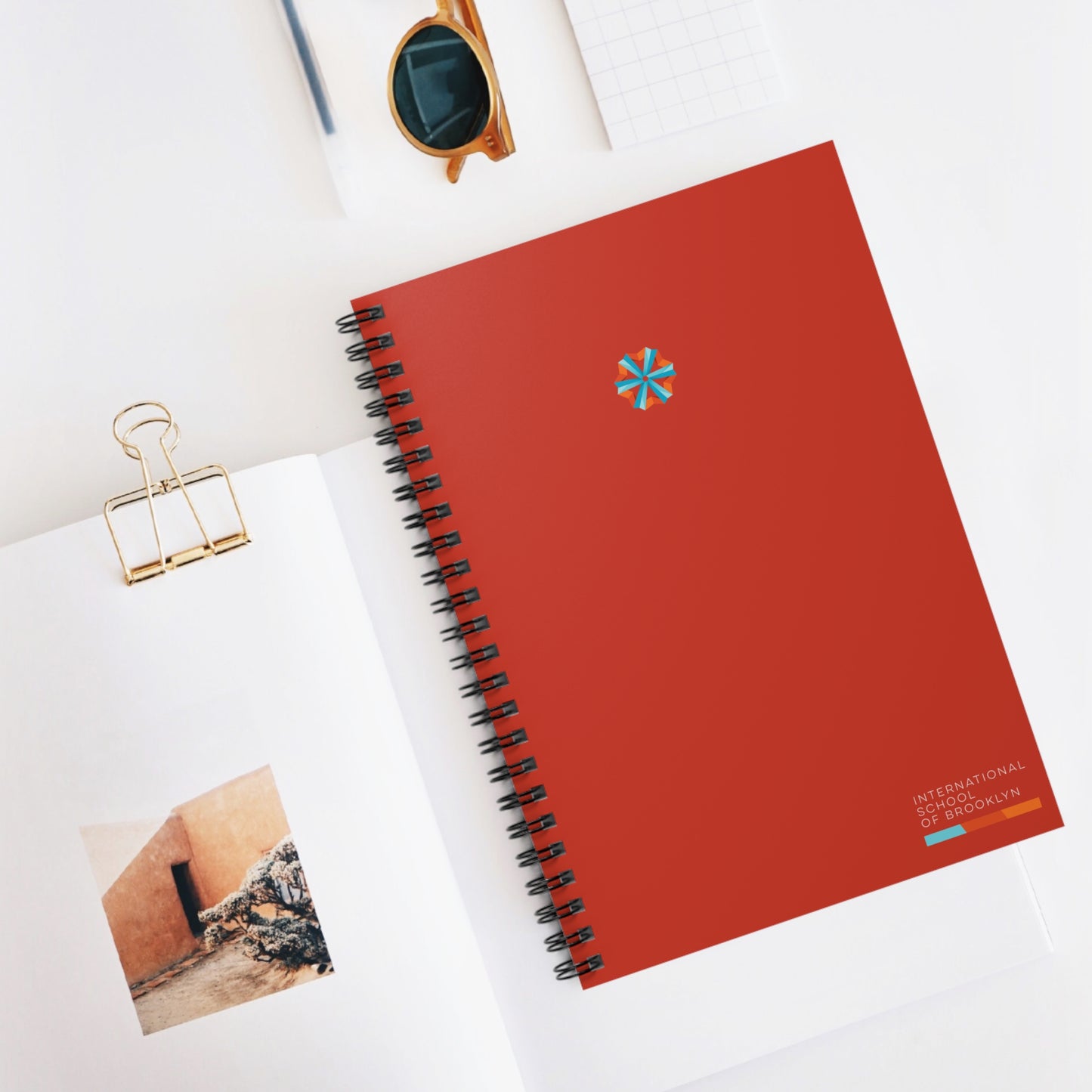 ISB Spiral Notebook - Ruled Line (Rust)