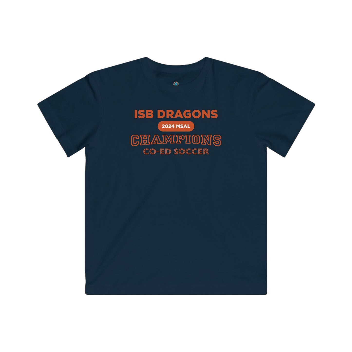 ISB Dragons Co-ed Soccer 2024 MSAL Championship Kids T-shirt