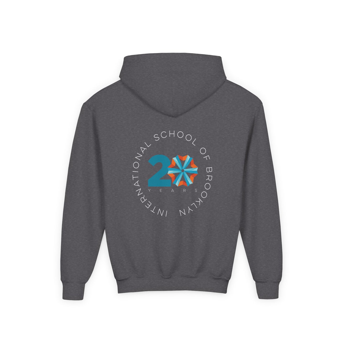 Youth Hoodie International School of Brooklyn 20th Anniversary Timeline