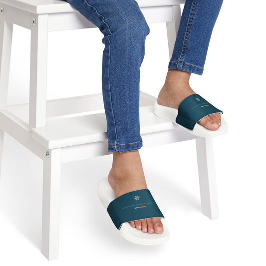 ISB Youth Removable-Strap Slides in Teal