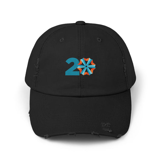 ISB 20th Celebration Unisex Distressed Cap