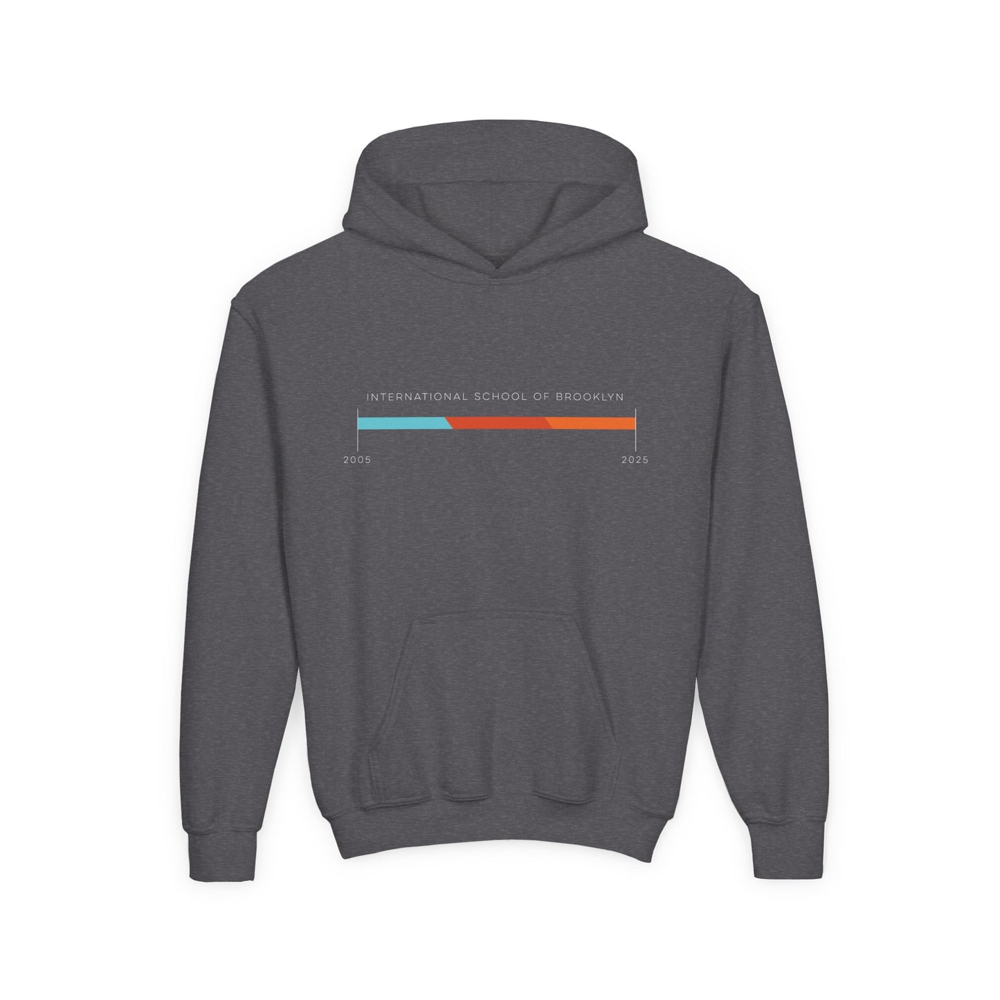 Youth Hoodie International School of Brooklyn 20th Anniversary Timeline