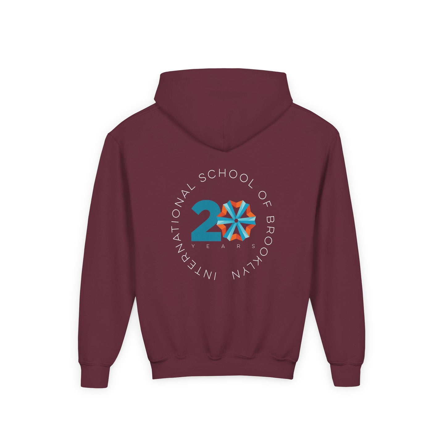Youth Hoodie International School of Brooklyn 20th Anniversary Timeline