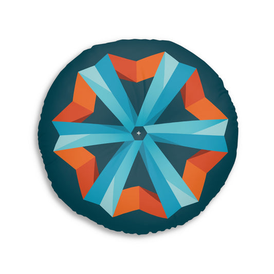 ISB Logo Tufted Floor Pillow, Round