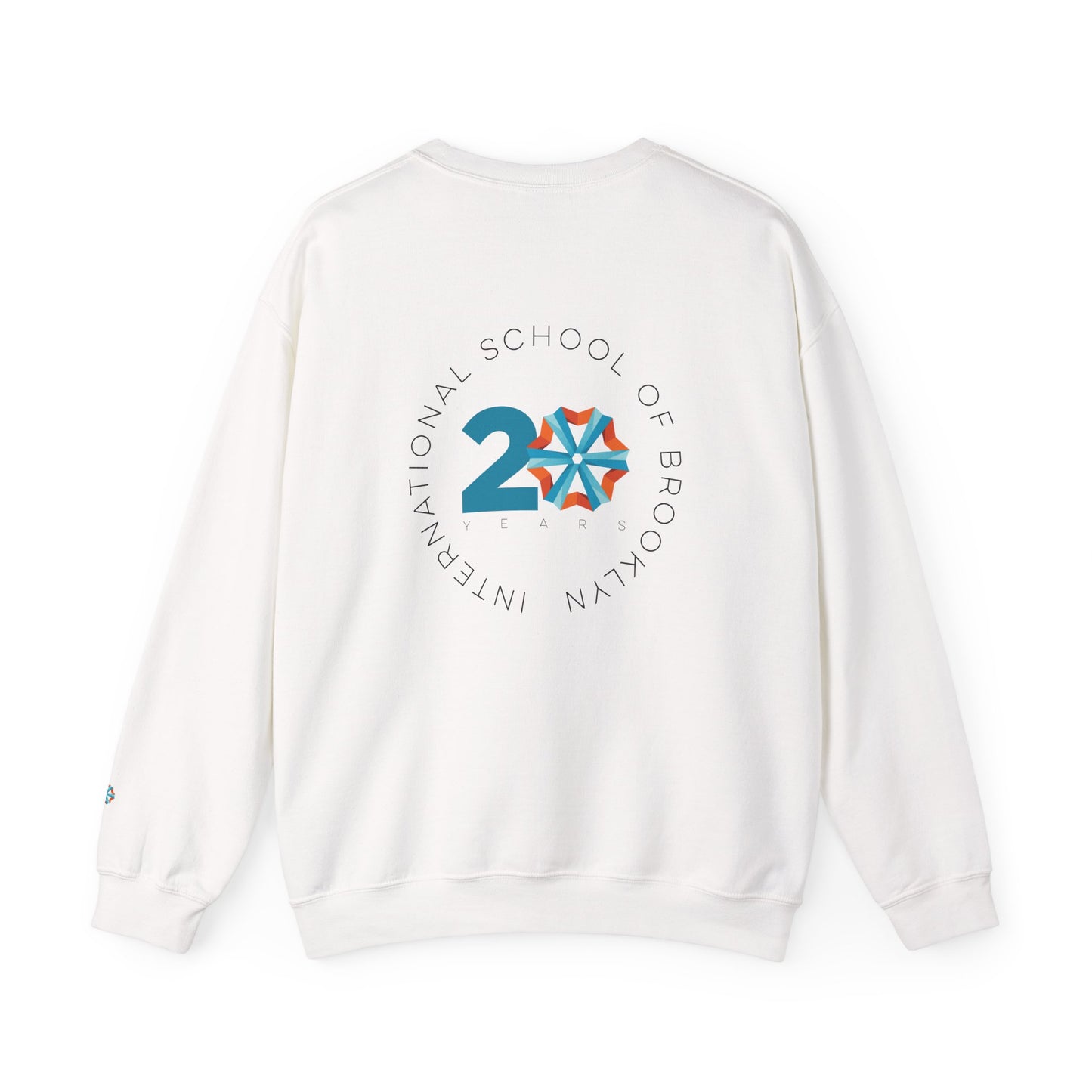 ISB's Timeline Unisex Heavy Blend Crewneck Sweatshirt (Black Lettering)