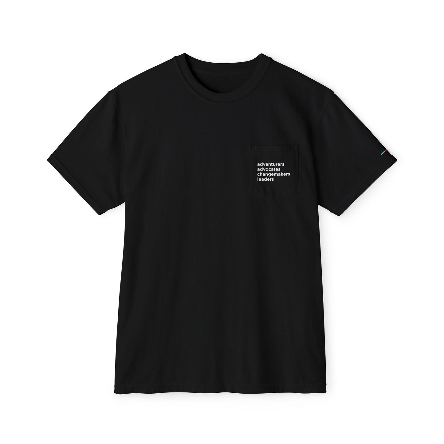 ISB's Mission Unisex Garment-Dyed Pocket T-Shirt (White Lettering)