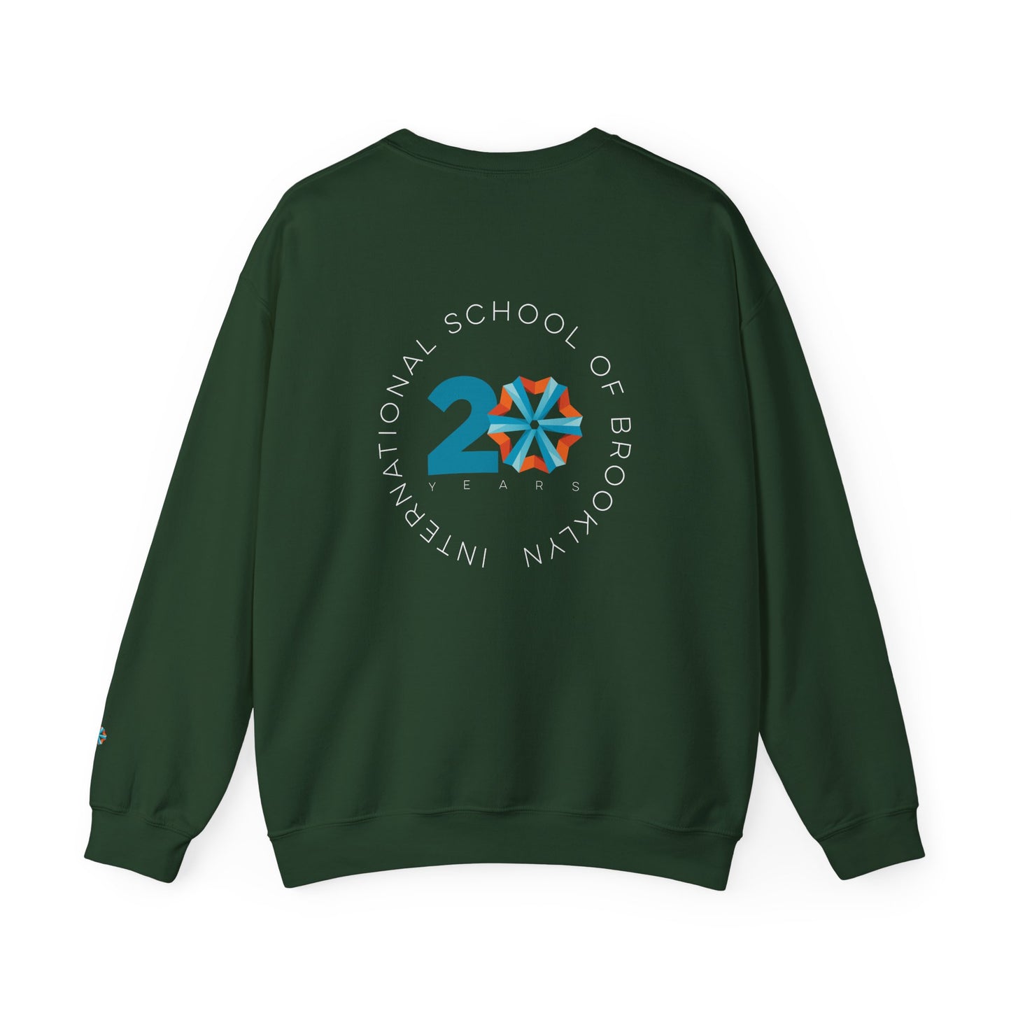ISB's Timeline Unisex Heavy Blend Crewneck Sweatshirt (White Lettering)