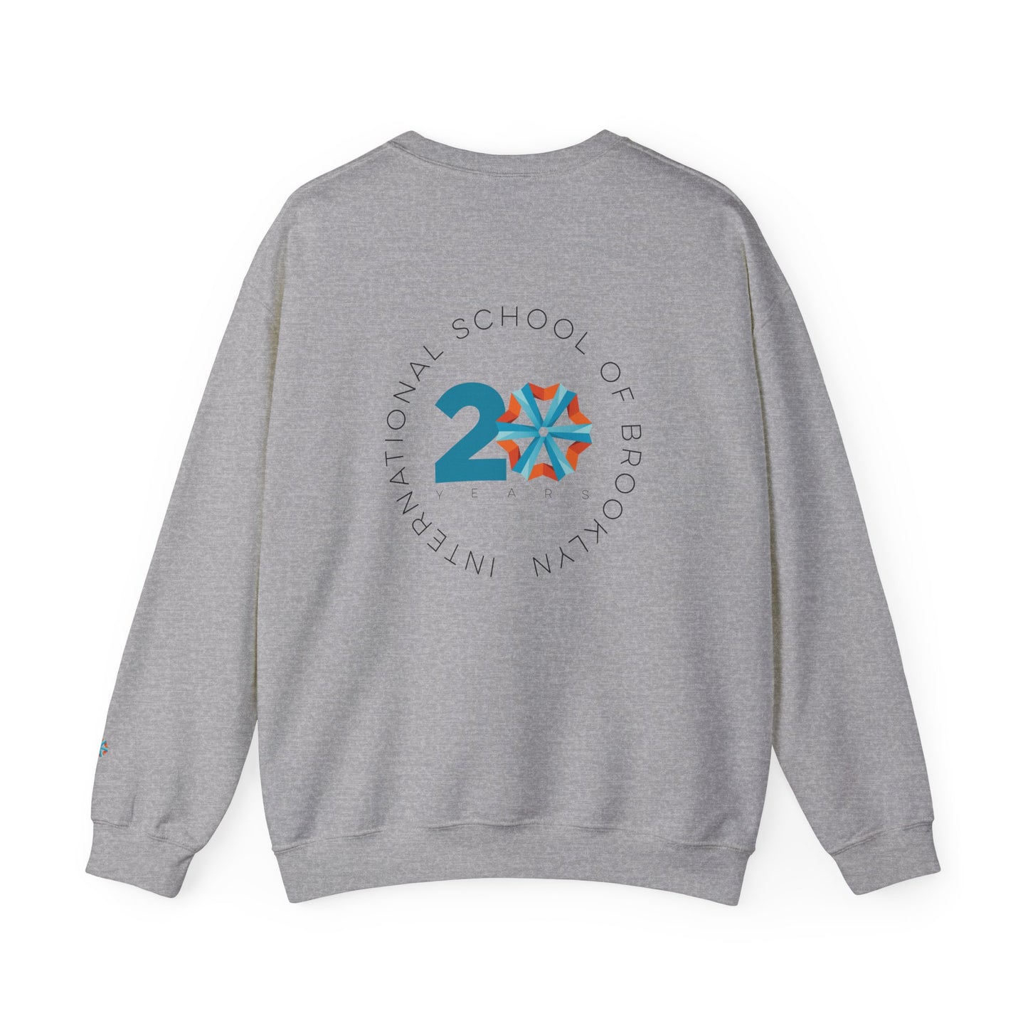 ISB's Timeline Unisex Heavy Blend Crewneck Sweatshirt (Black Lettering)