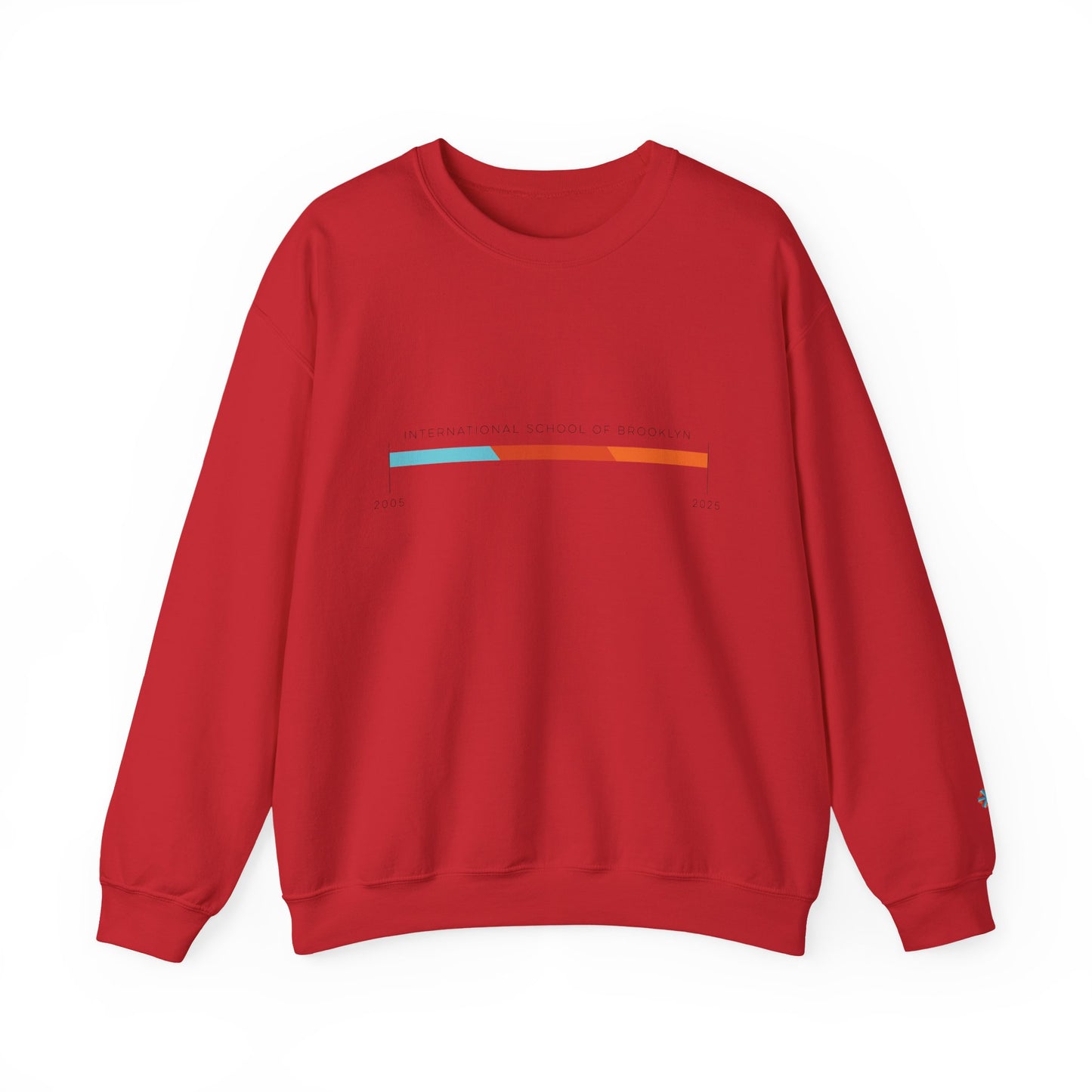 ISB's Timeline Unisex Heavy Blend Crewneck Sweatshirt (Black Lettering)