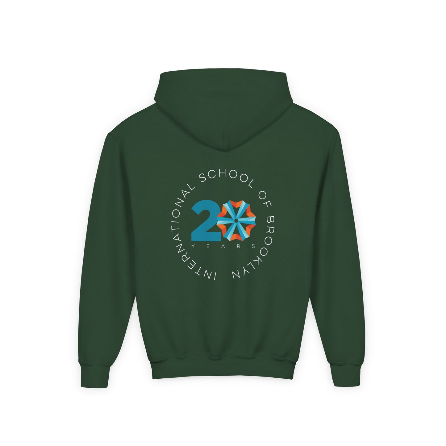 Youth Hoodie International School of Brooklyn 20th Anniversary Timeline
