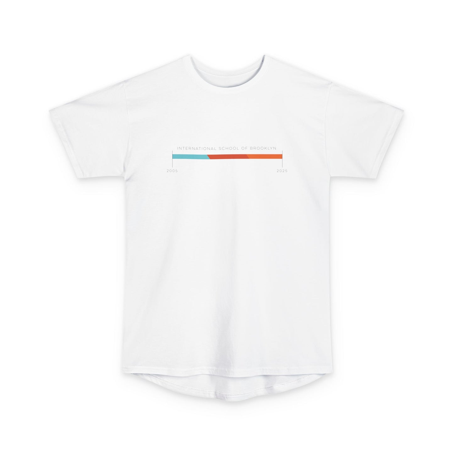 ISB's Timeline Tall Tee in Black Lettering