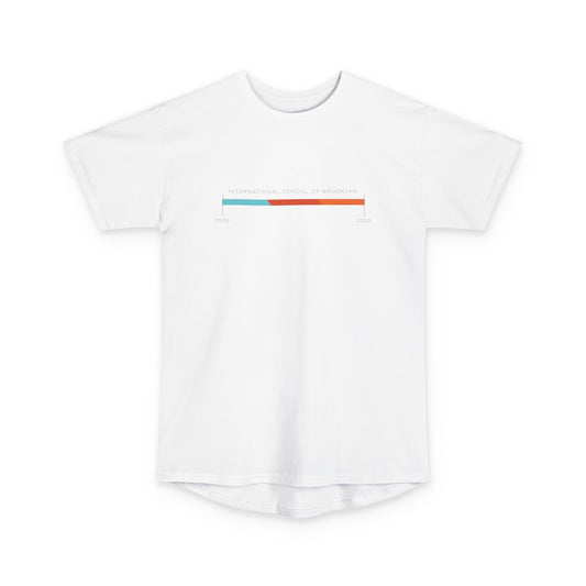 ISB's Timeline Tall Tee in Black Lettering