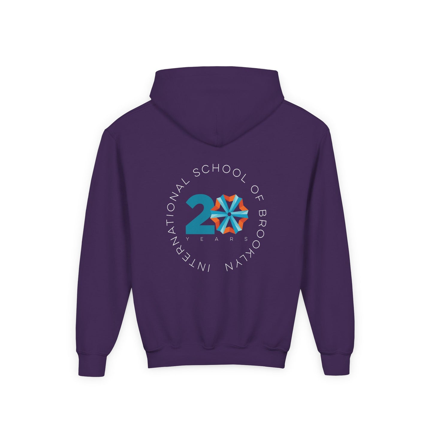 Youth Hoodie International School of Brooklyn 20th Anniversary Timeline