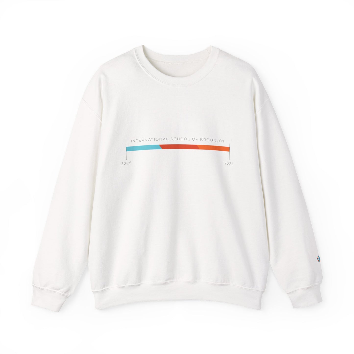 ISB's Timeline Unisex Heavy Blend Crewneck Sweatshirt (Black Lettering)