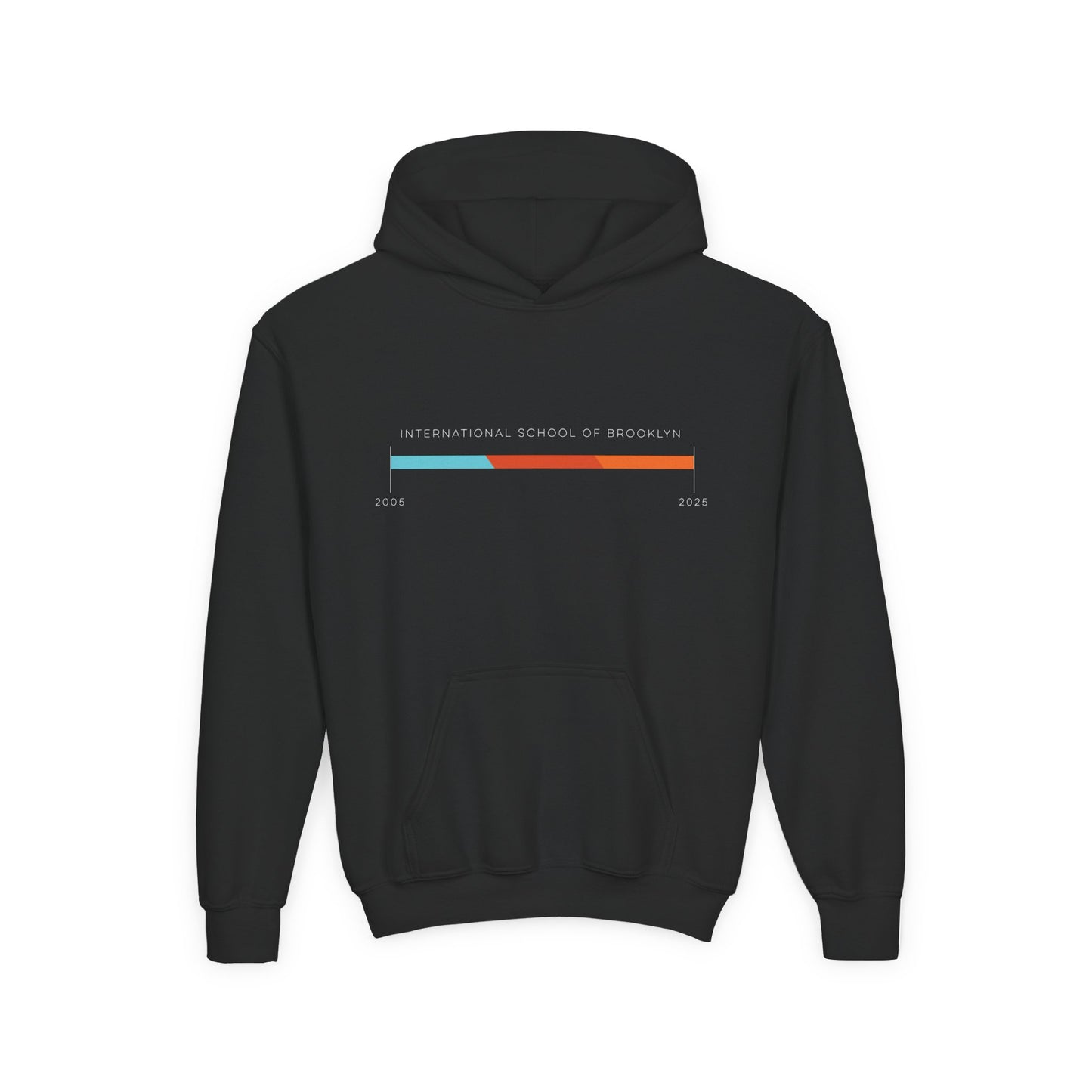 Youth Hoodie International School of Brooklyn 20th Anniversary Timeline