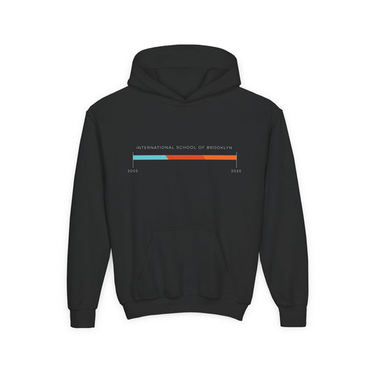 Youth Hoodie International School of Brooklyn 20th Anniversary Timeline