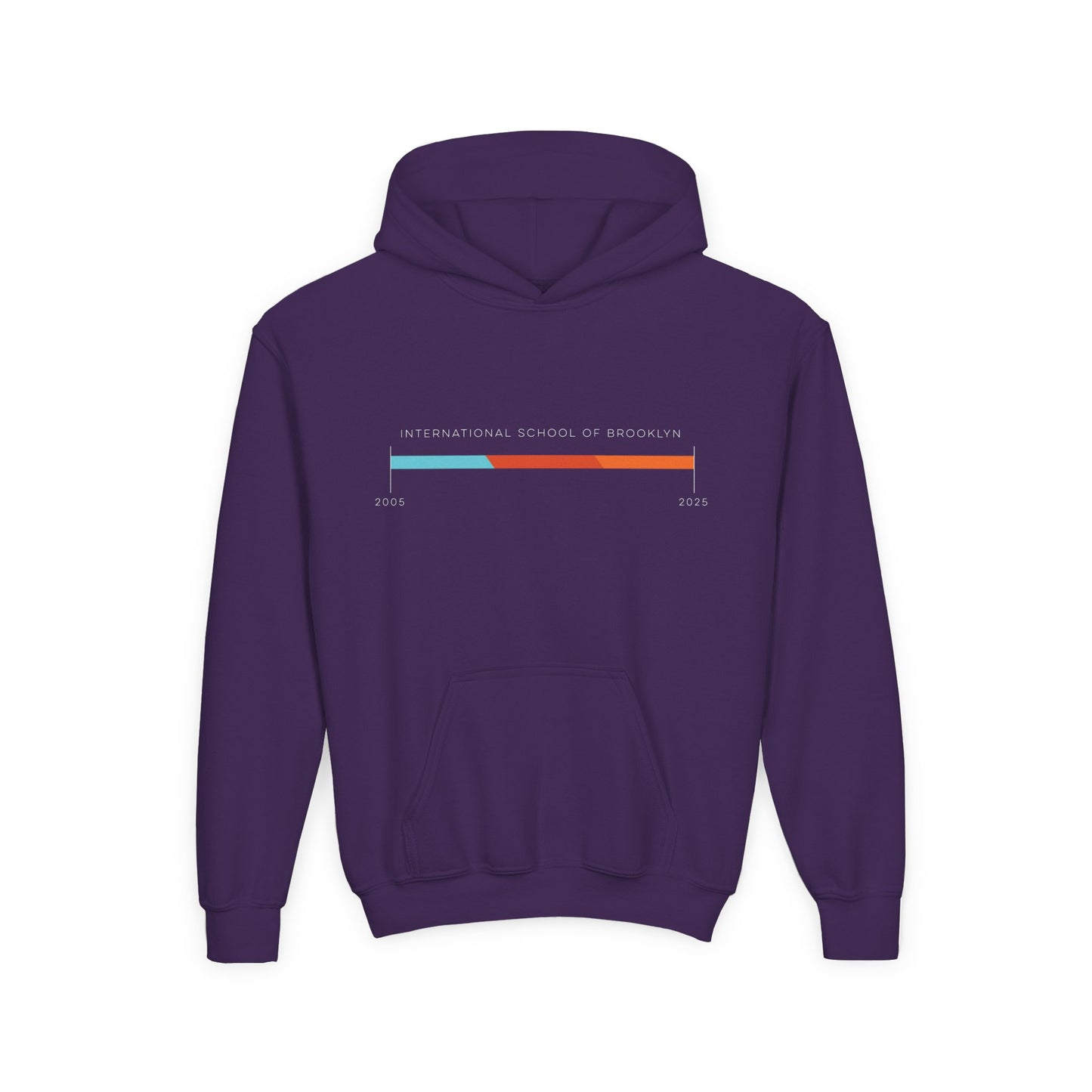 Youth Hoodie International School of Brooklyn 20th Anniversary Timeline