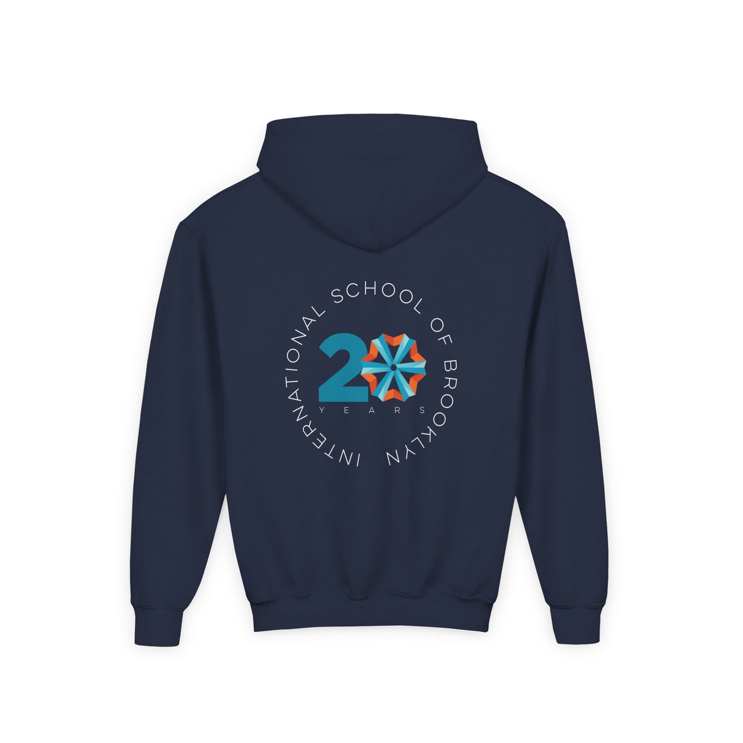 Youth Hoodie International School of Brooklyn 20th Anniversary Timeline