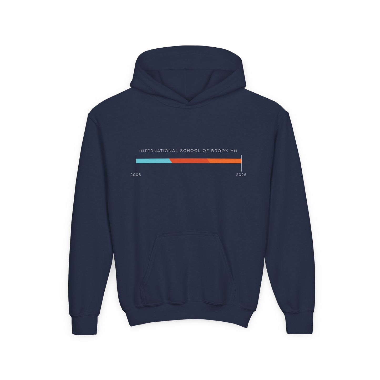 Youth Hoodie International School of Brooklyn 20th Anniversary Timeline