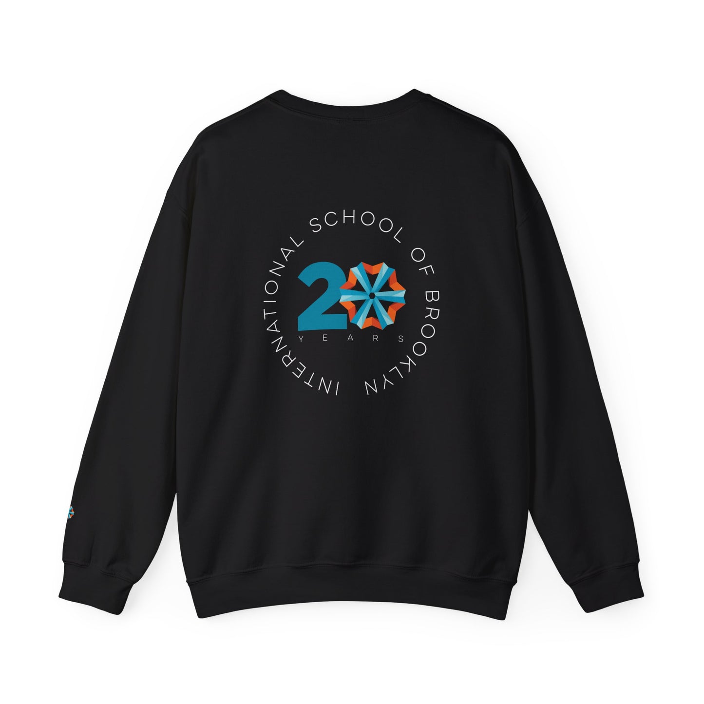 ISB's Timeline Unisex Heavy Blend Crewneck Sweatshirt (White Lettering)